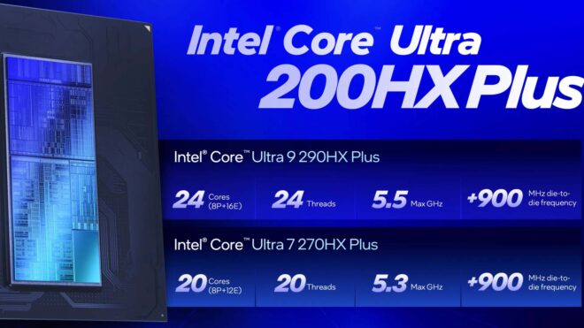 Intel, Core Ultra 200HX Plus serisi yeni işlemcilerini tanıttı
