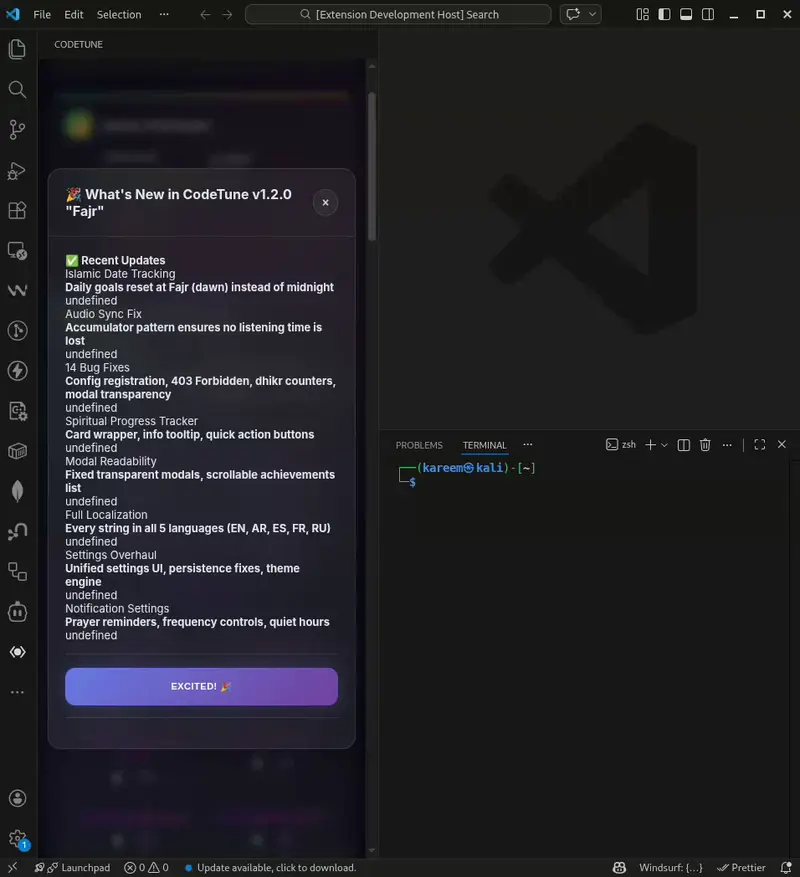 Update Screen