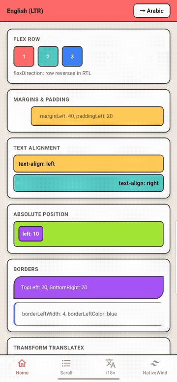 Layout flipping demo