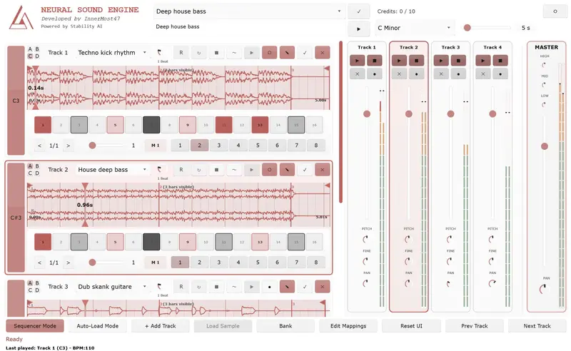 OBSIDIAN Neural — interface du plugin VST3