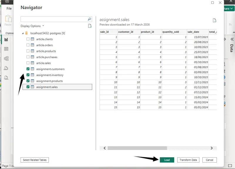 PowerBI Navigation window