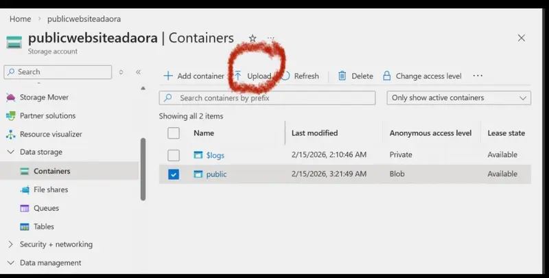 select upload