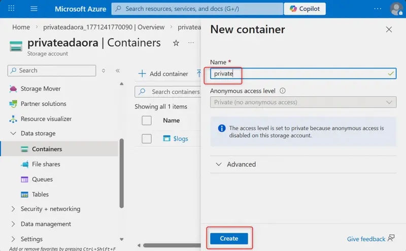 container Private
