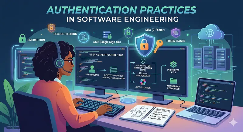 Authentication practices, session revocation, token validation, session management
