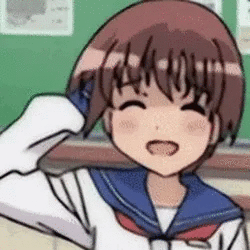 nervous anime gif