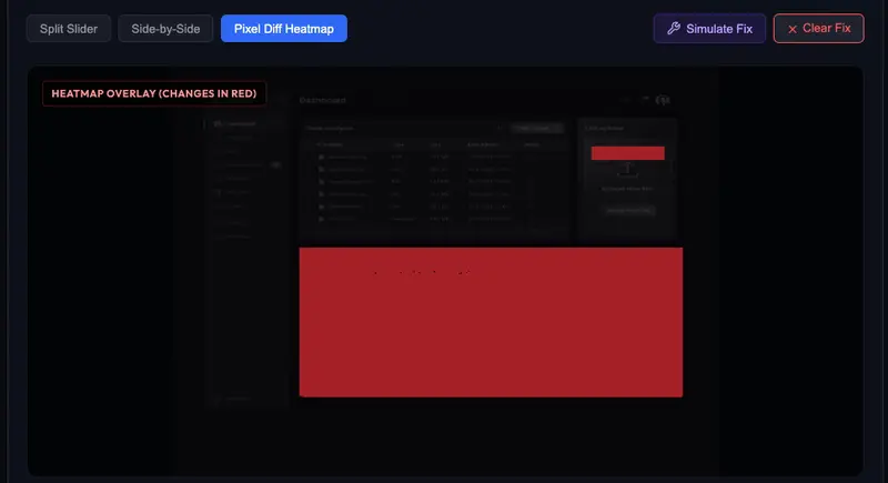 Pixel Diff Heatmap