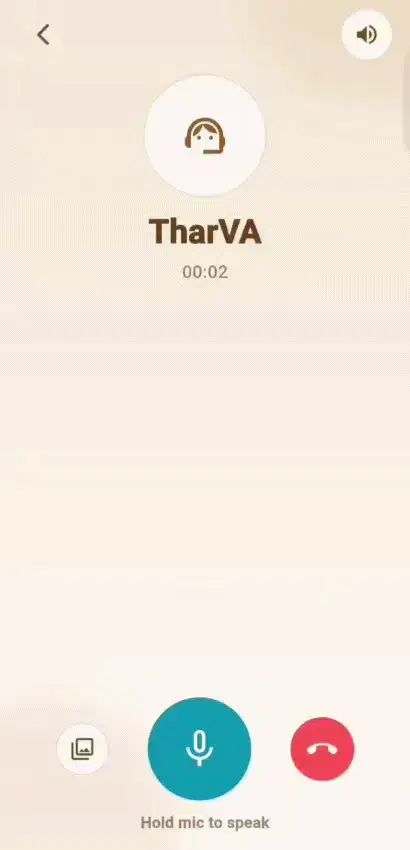 TharVA interface showing image upload and analysis