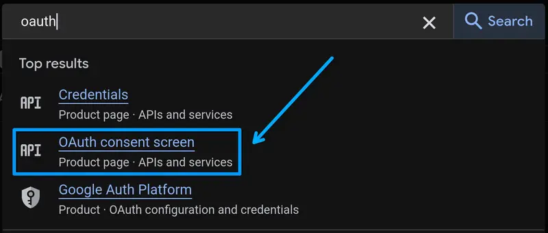 Configure OAuth Consent Screen