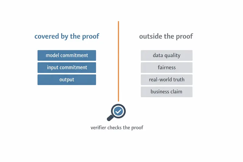 zkML proof versus truth boundary