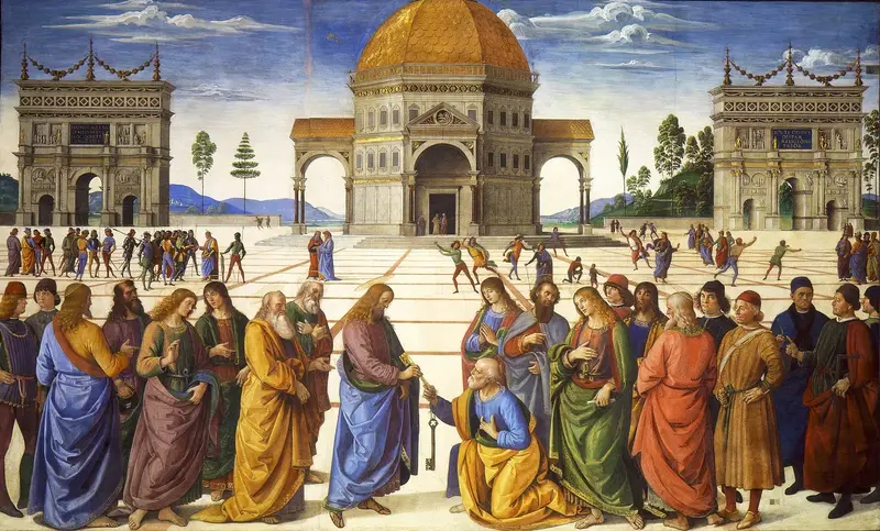 The Delivery of the Keys to Saint Peter — Pietro Perugino